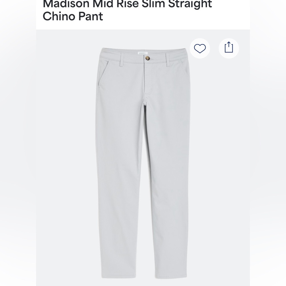 Light Gray Casual Pants